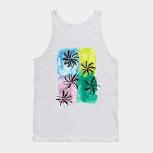 Colourful Flowers Tank Top